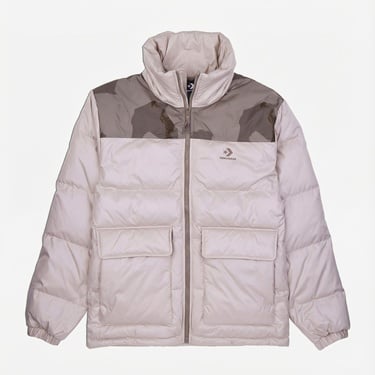  Converse Erkek Dik Yaka Bej Şişme Mont