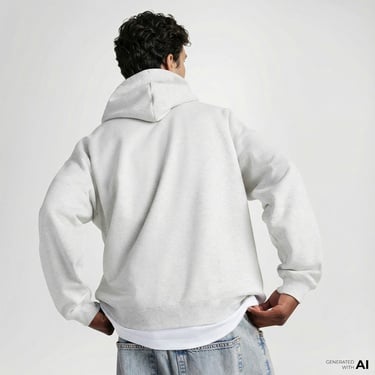  Converse Erkek Fermuarlı Gri Hoodie