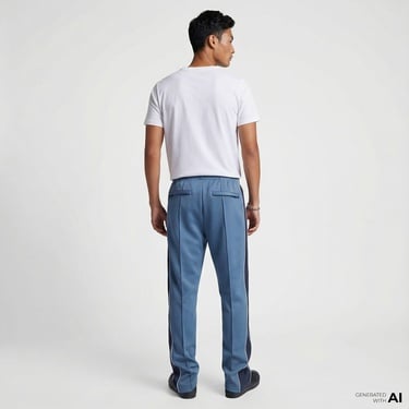  Converse Erkek Renk Bloklu Mavi Eşofman Altı