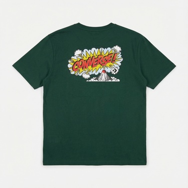  Converse Erkek Grafik Baskılı Yeşil T-Shirt