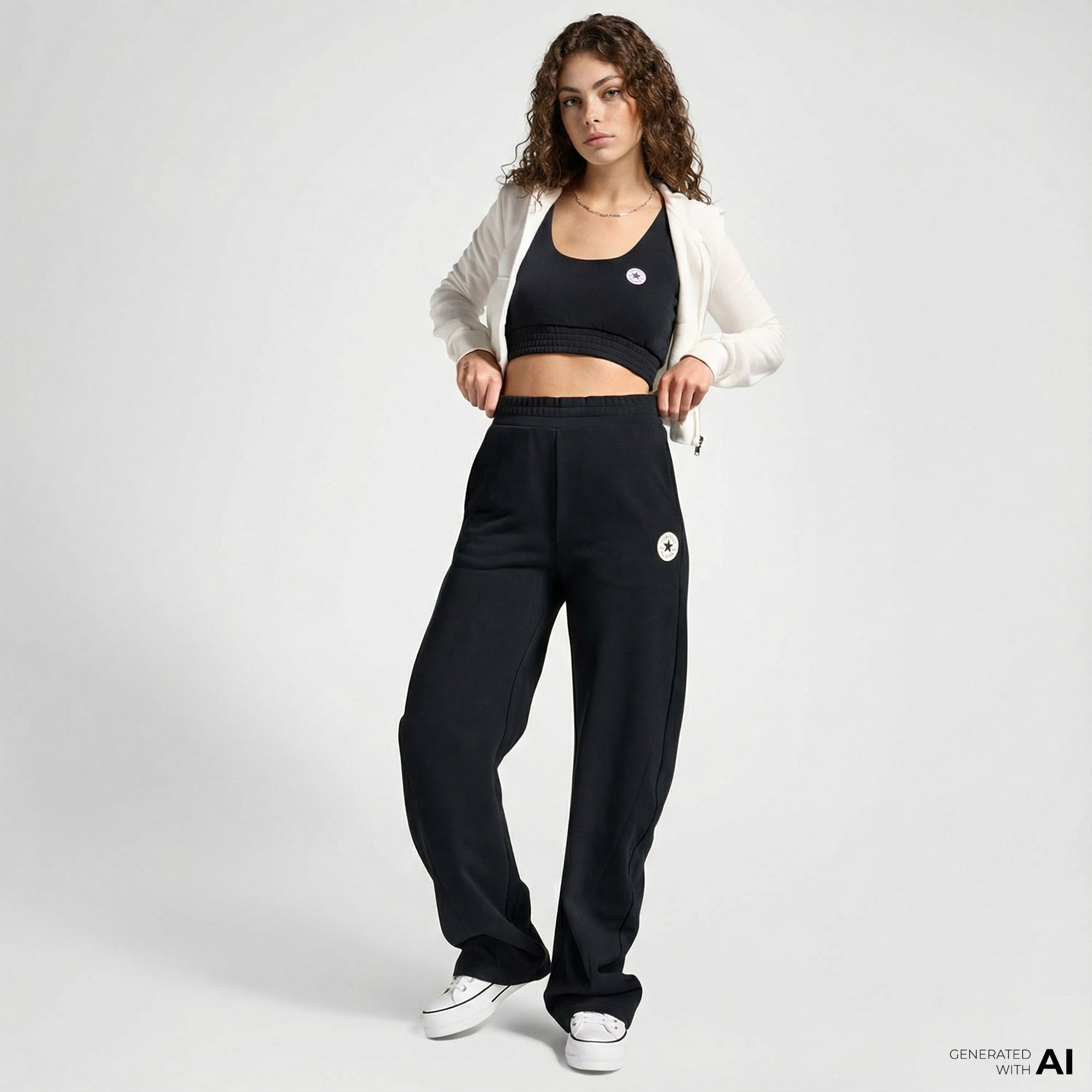 Converse Kadın Siyah Eşofman Altı