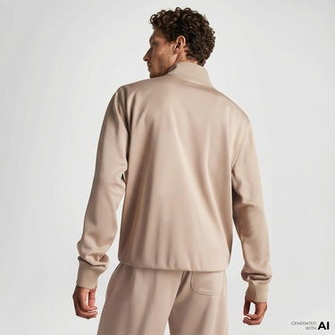  Converse Erkek Grafik Baskılı Bej Eşofman Üstü