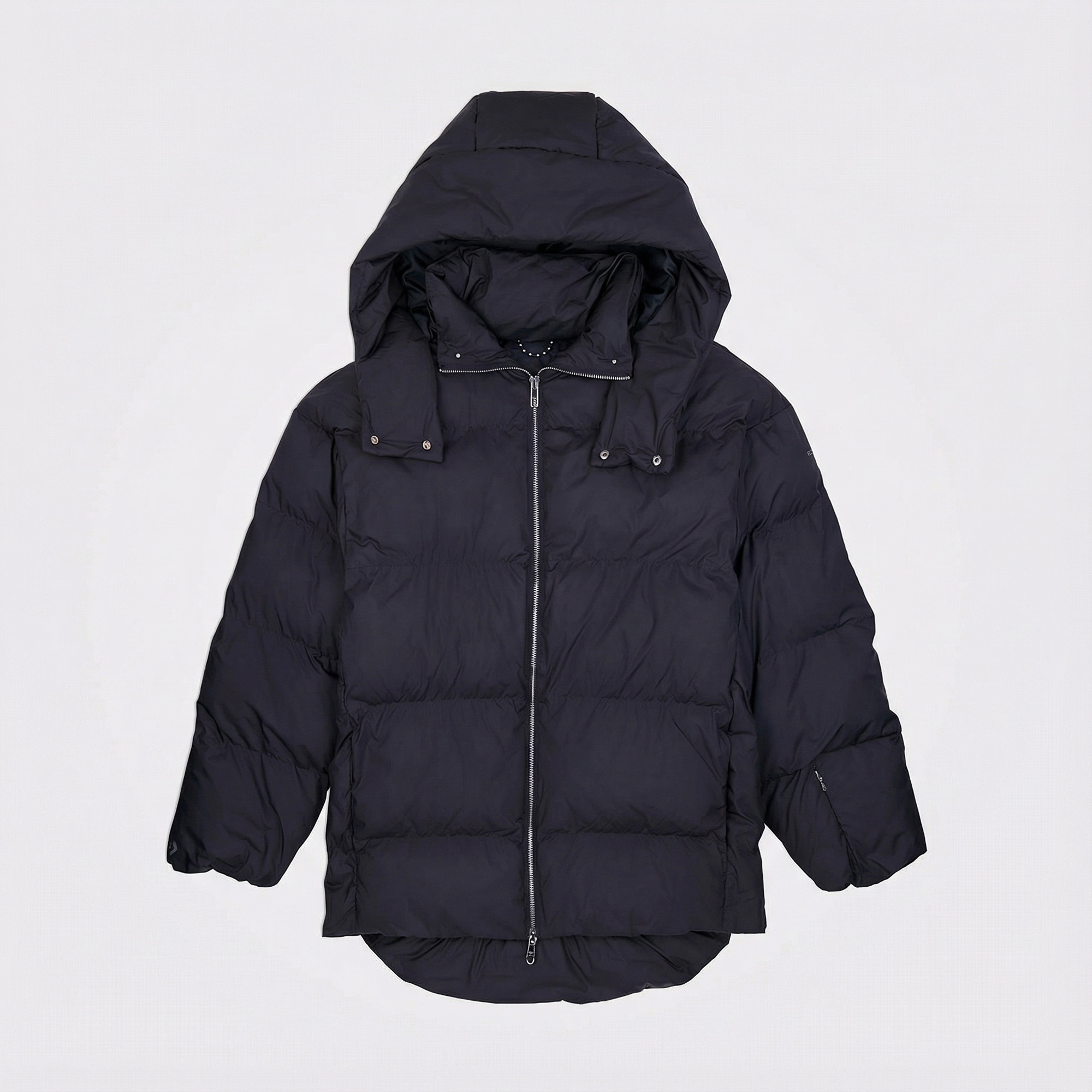 Converse Kadın Kapüşonlu Siyah Şişme Mont