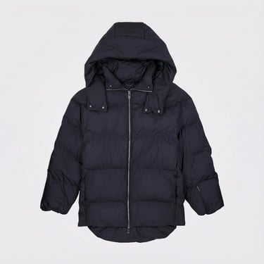  Converse Kadın Kapüşonlu Siyah Şişme Mont