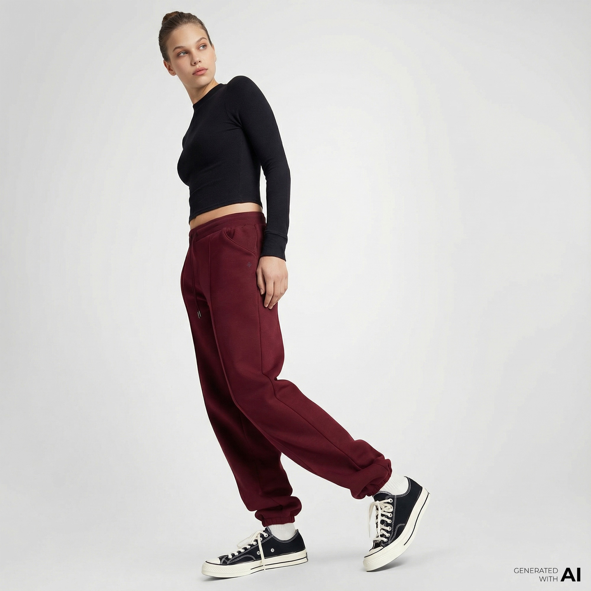 Converse Kadın Bordo Eşofman Altı