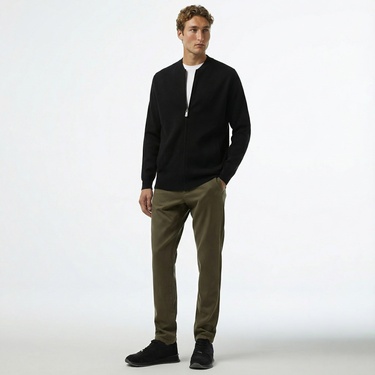  Nautica Erkek Siyah Regular Fit Hırka