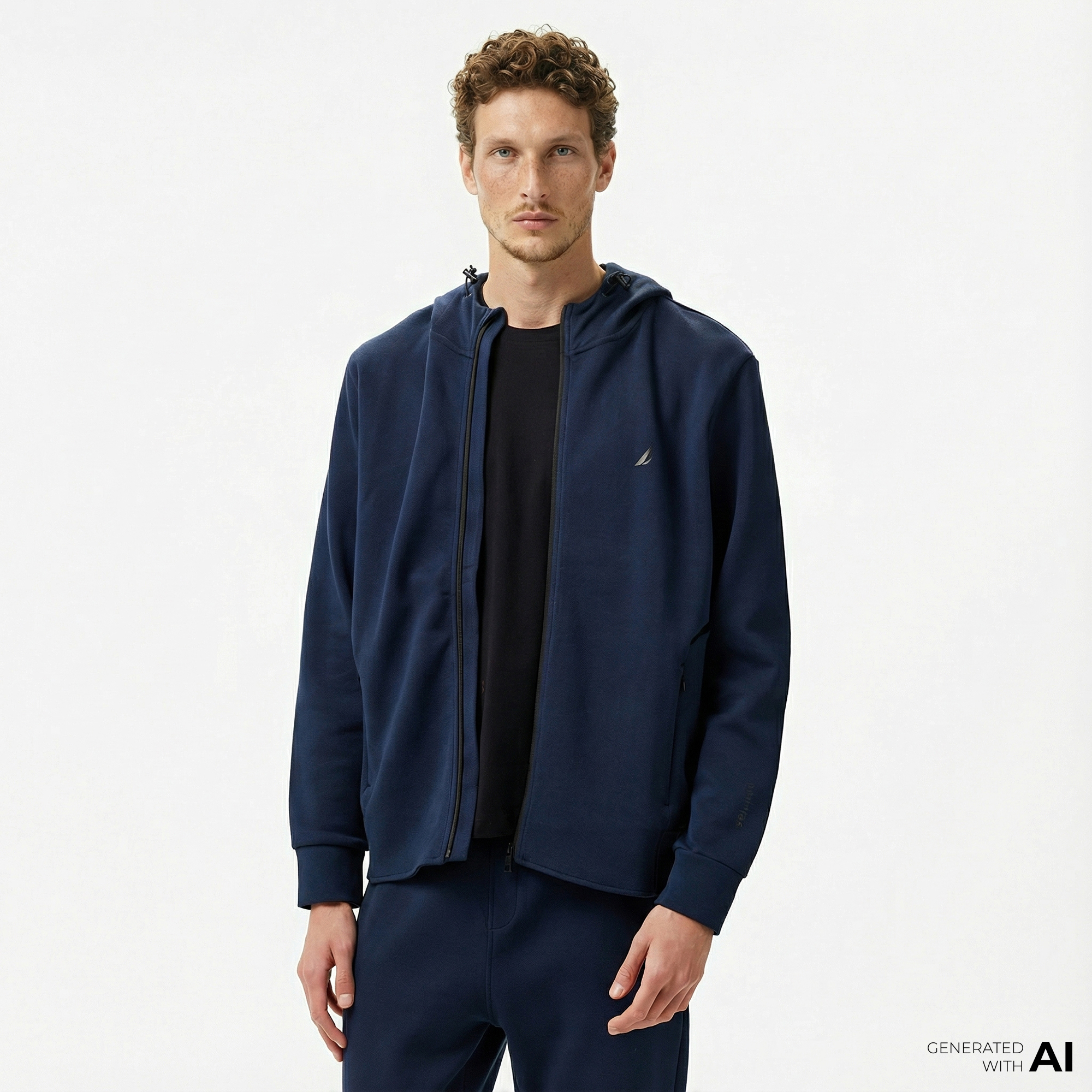  Nautica Erkek Lacivert Regular Fit Sweatshirt