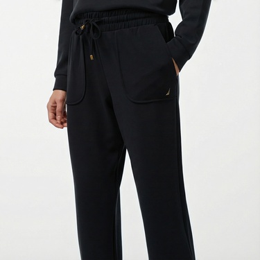  Nautica Kadın Siyah Regular Fit Eşofman Altı