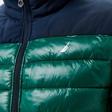  Nautica Erkek Yeşil & Lacivert Mont