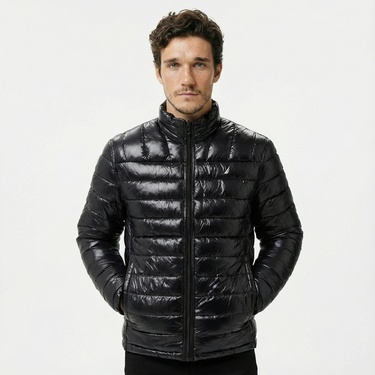  Nautica Erkek Siyah Çift Taraflı Mont