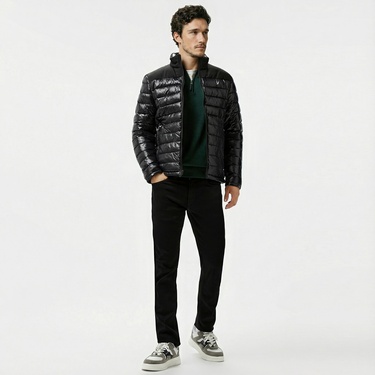  Nautica Erkek Siyah Çift Taraflı Mont