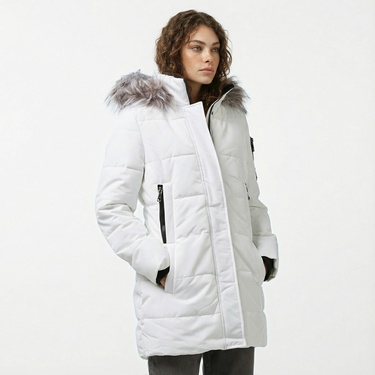  Nautica Kadın Beyaz Mont