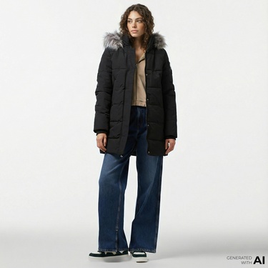  Nautica Kadın Siyah Mont