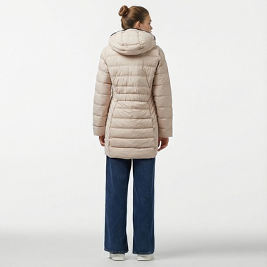  Nautica Kadın Krem Rengi Mont