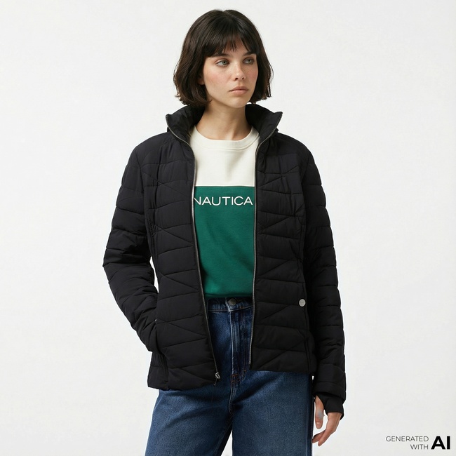  Nautica Kadın Siyah Mont