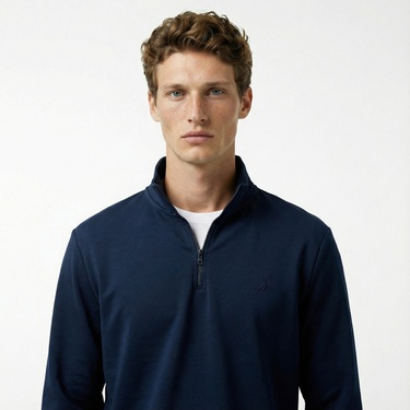  Nautica Erkek Lacivert Regular Fit Sweatshirt