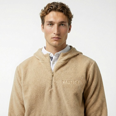  Nautica Erkek Bej Regular Fit Sweatshirt