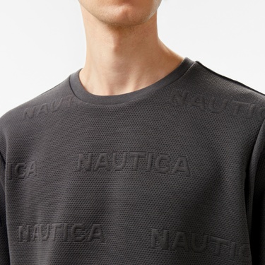  Nautica Erkek Gri Regular Fit Sweatshirt