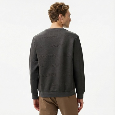  Nautica Erkek Gri Regular Fit Sweatshirt