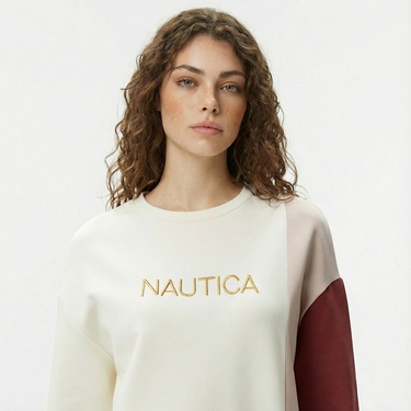 Nautica Kadın Pembe Regular Fit Sweatshirt