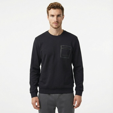  Nautica Erkek Siyah Regular Fit Sweatshirt