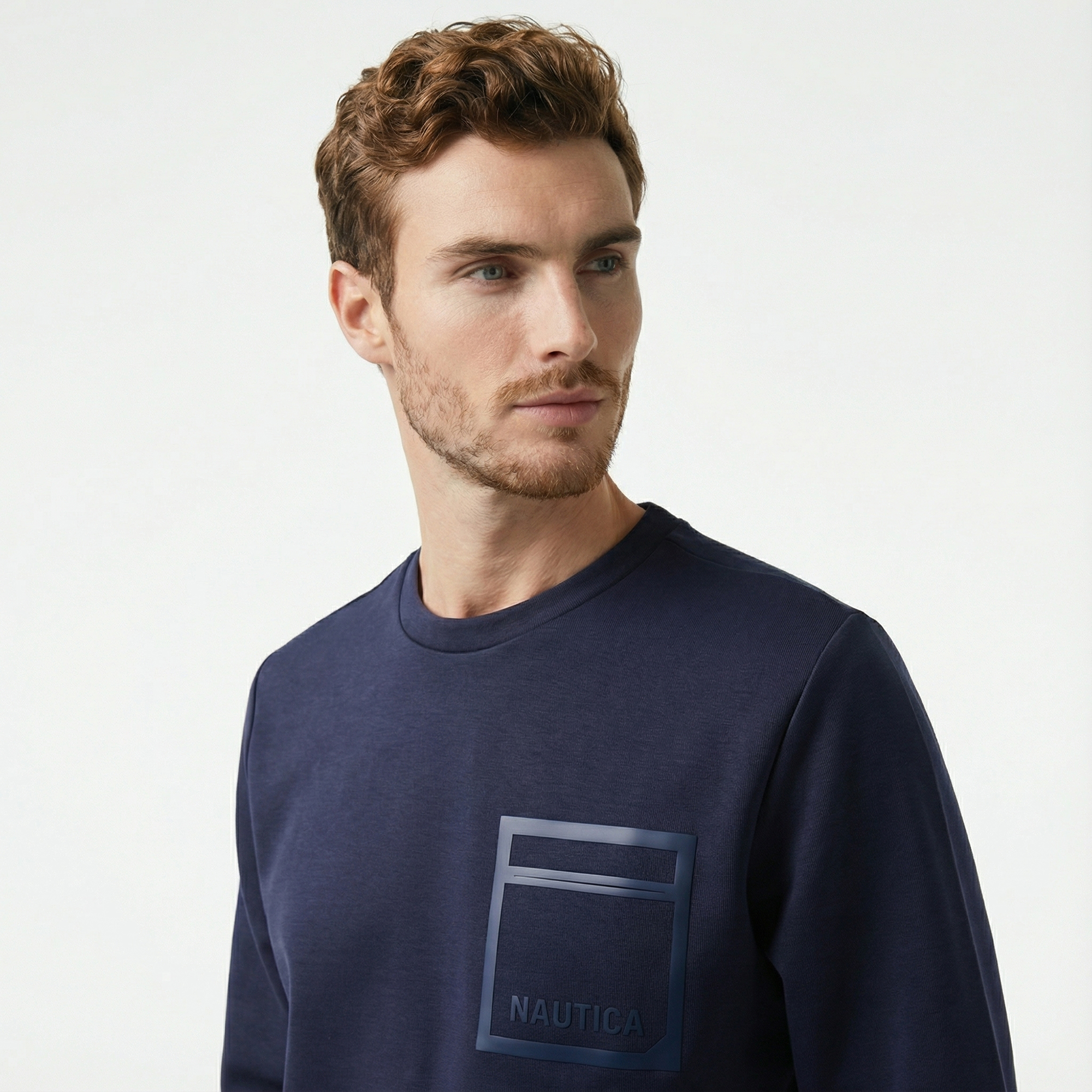  Nautica Erkek Lacivert Regular Fit Sweatshirt