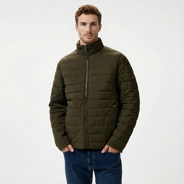  Nautica Erkek Yeşil Çift Taraflı Mont