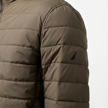  Nautica Erkek Kahverengi Çift Taraflı Mont