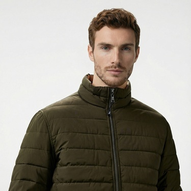  Nautica Erkek Yeşil Çift Taraflı Mont