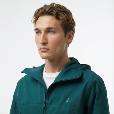  Nautica Erkek Yeşil Mont