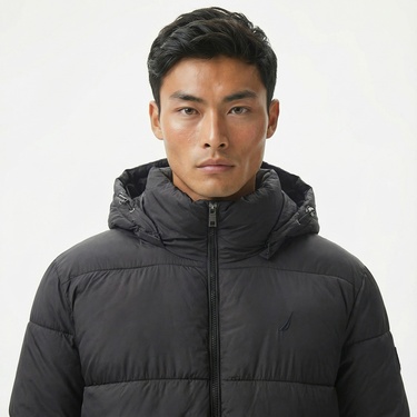  Nautica Erkek Siyah Mont