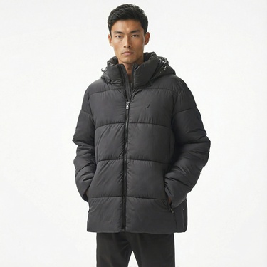  Nautica Erkek Siyah Mont