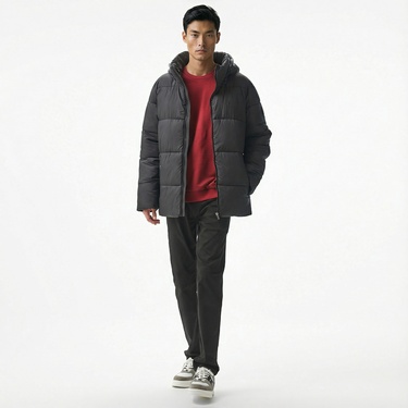  Nautica Erkek Siyah Mont