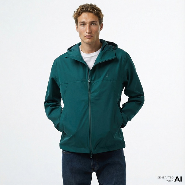  Nautica Erkek Yeşil Mont