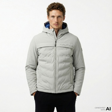  Nautica Erkek Gri Mont