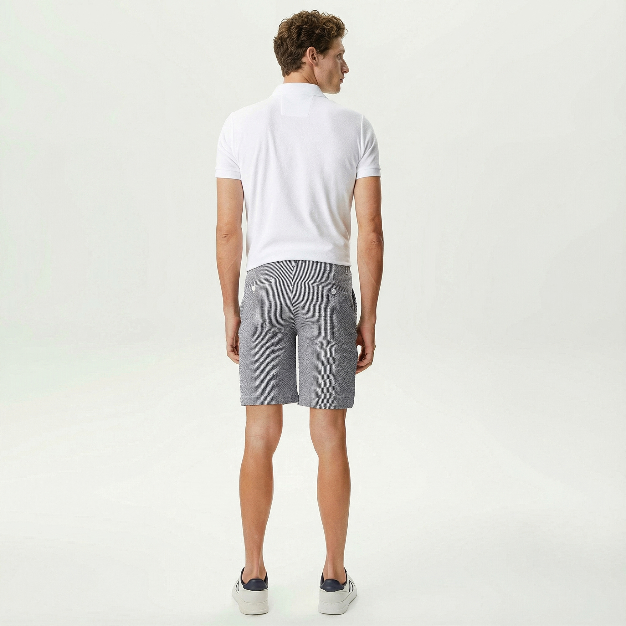  Nautica Erkek Mavi Standart Fit Bermuda