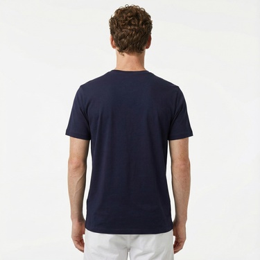  Nautica Erkek Lacivert Standart Fit Kısa Kollu Baskılı T-Shirt