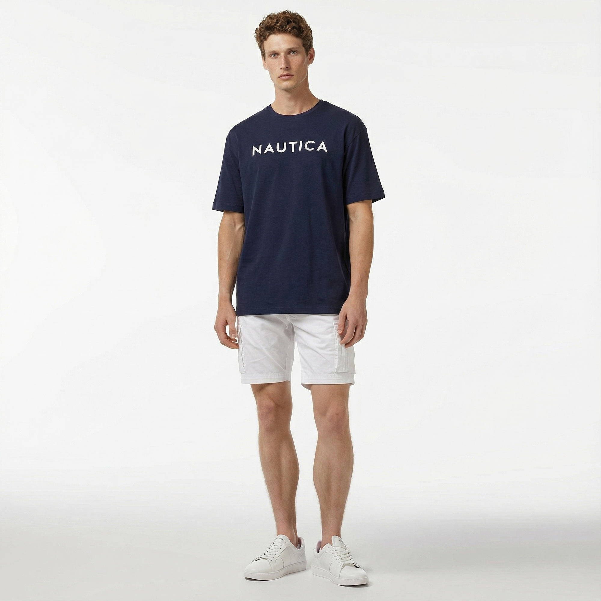  Nautica Erkek Lacivert Oversize T-Shirt