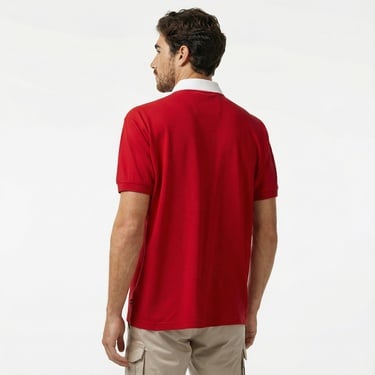  Nautica Erkek Kırmızı Classic Fit Kısa Kollu Polo Yaka T-Shirt