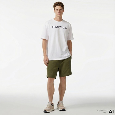  Nautica Erkek Yeşil Bermuda