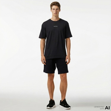  Nautica Erkek Siyah Bermuda