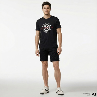  Nautica Erkek Siyah Regular Fit Şort
