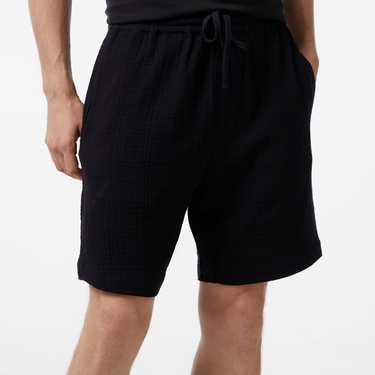  Nautica Erkek Siyah Bermuda