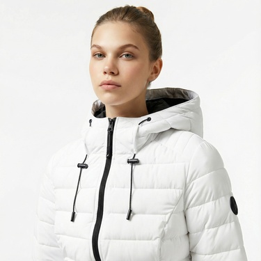  Nautica Kadın Beyaz Mont