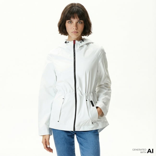  Nautica Kadın Beyaz Yağmurluk