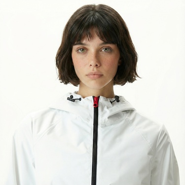  Nautica Kadın Beyaz Yağmurluk