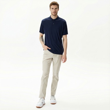  Nautica Erkek Lacivert Classic Fit Kısa Kollu Polo Yaka T-Shirt
