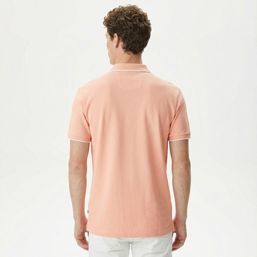  Nautica Erkek Turuncu Classic Fit Kısa Kollu Polo Yaka T-Shirt