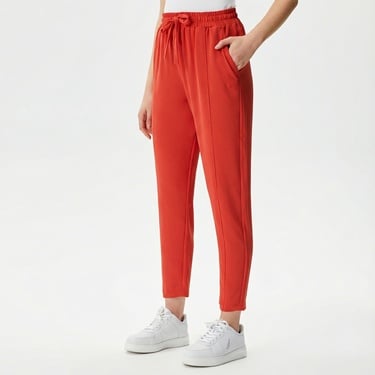  Nautica Kadın Kırmızı Relaxed Fit Pantolon