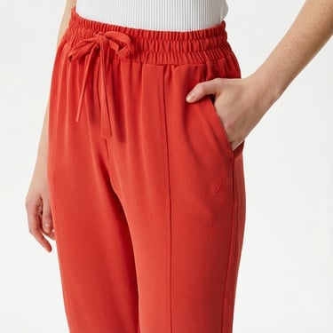  Nautica Kadın Kırmızı Relaxed Fit Pantolon